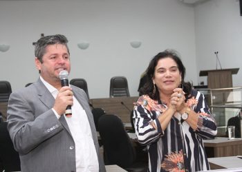 Jornalista Vander Lúcio Barbosa (apoiador) e Vereadora Maria Geli