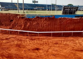 Solo para construção da nova arquibancada já está pronto