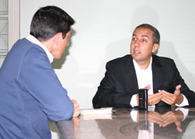 José Éliton e Marcelo Melo estiveram na redação do CONTEXTO