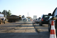 Continuam os congestionamentos no trevo do Daia