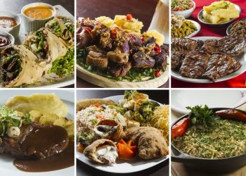 Pratos dos restaurantes: Café Nice, Bottegas, Mourão, Kabanas, Cantinho Frio e Cateretê Bueno — Foto: Rogério Neves