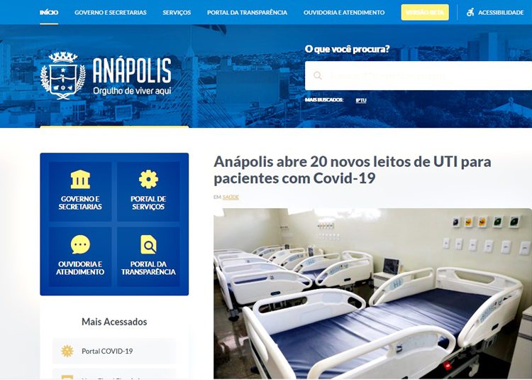 Portal Prefeitura Anápolis