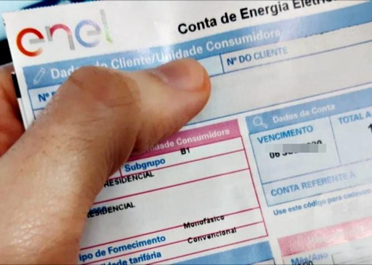 dívidas conta de energia enel