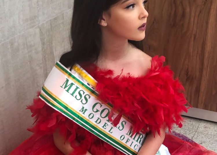 Sophia Geraldes é atual Miss Goiás Mirim (Foto: Arquivo Pessoal)