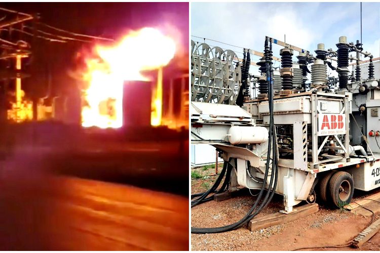 Incêndio subestação enel