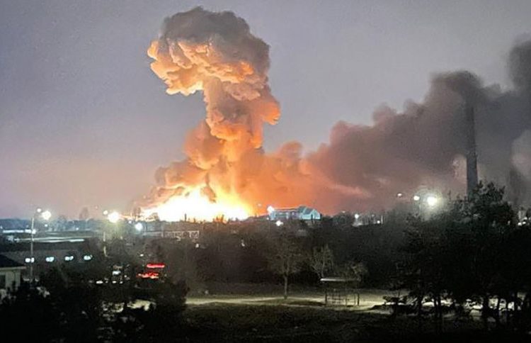 Explosão em Kiev, capital da Ucrânia.