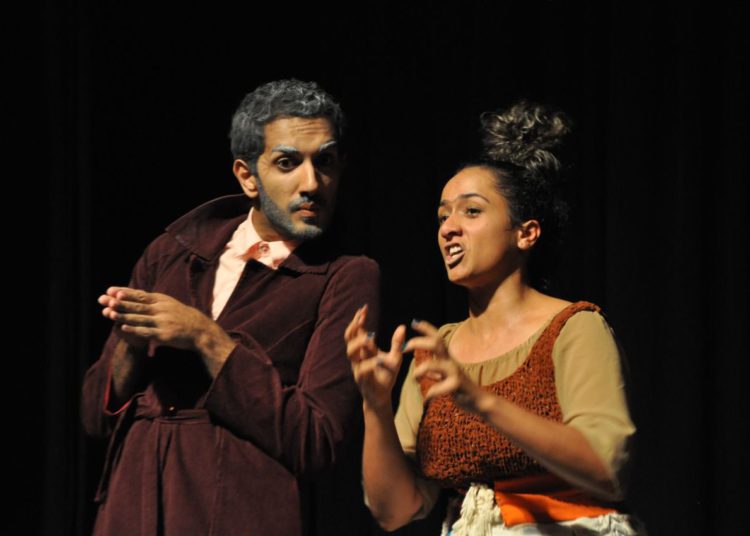 foto de apresentação teatral realizada no festival de teatro e circo (evoeta) de Anápolis