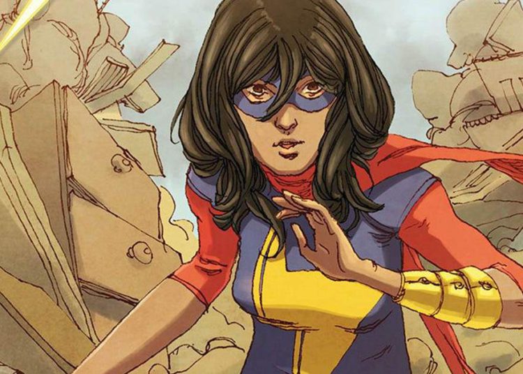 arte da heroína ms. marvel, protagonista da próxima série da Disney+