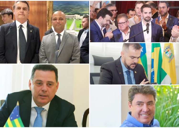 #PratodoMUndoVer: A imagem pode conter vários político como Bolsonaro, Vitor Hugo, Eduardo Leite, Marconi Perillo, Gustavo Mendanha e Wilder Morais