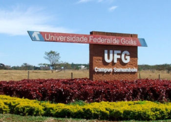 placa de entrada da UFG