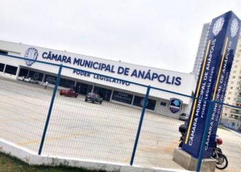#PraTodoMUndoVer: Imagem mostra a fachada da Câmara MUnicipal de Anápolis