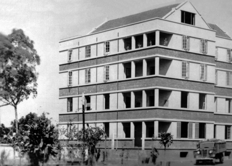 foto do edifício dona dayse, primeiro prédio de anápolis, em1942