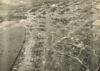 foto aérea da cidade de anápolis em 1948, parte do fragmentos da história