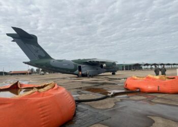Gigante KC-390 participou da missão na Colômbia. Foto: Divulgação