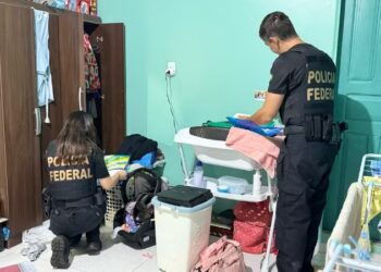 Operação da PF investiga instituto por trabalho escravo de internos no interior do AM. — Foto: Divulgação/Polícia Federal
