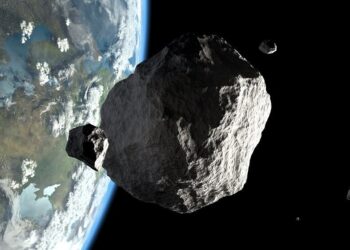 Ilustração de asteroide. Créditos: Shutterstock