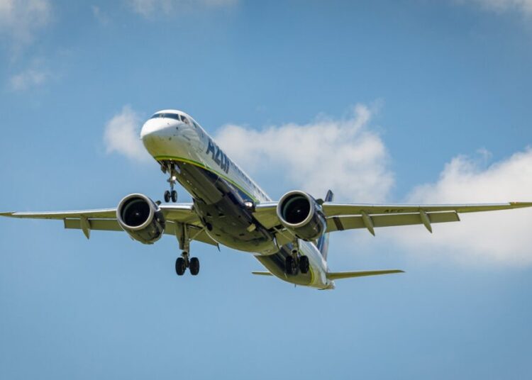 Embraer E195-E2. Imagem: Divulgação