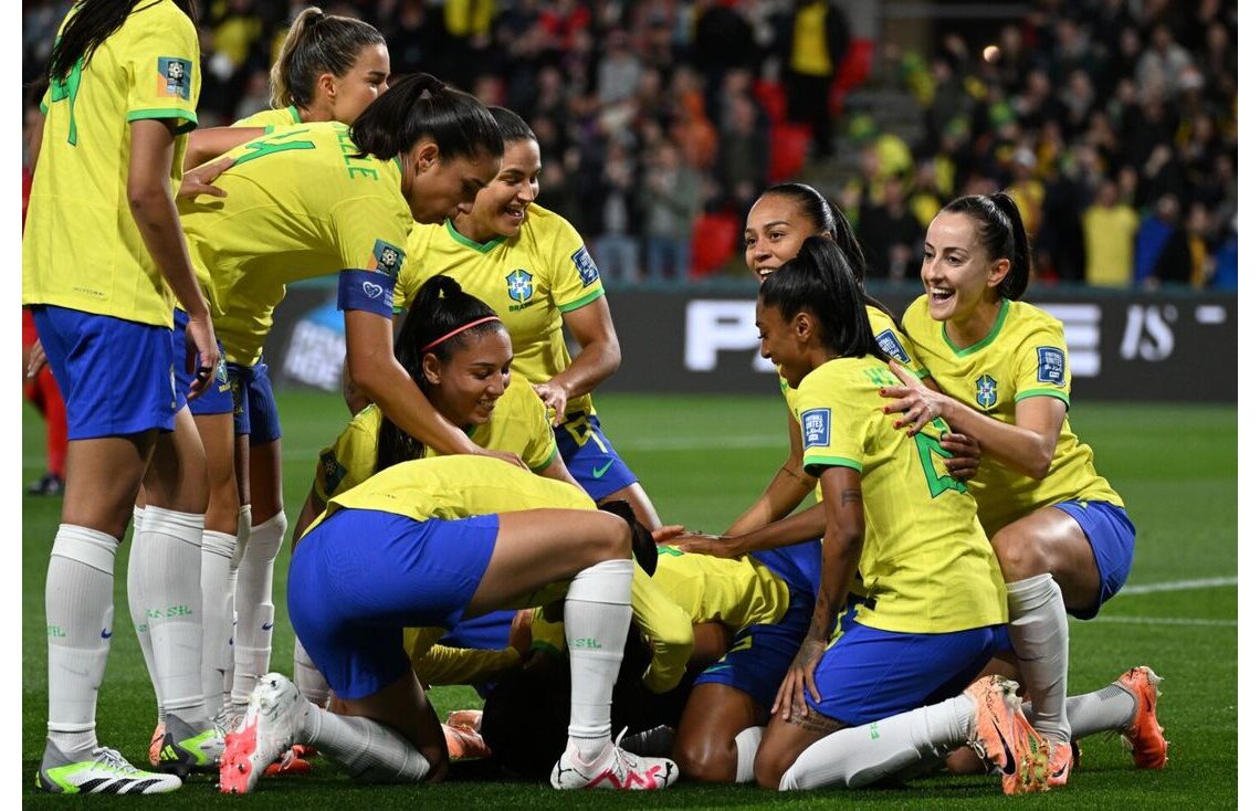 Seleção Brasileira de Futebol Feminino. Foto: Brenton Edwards/AFP