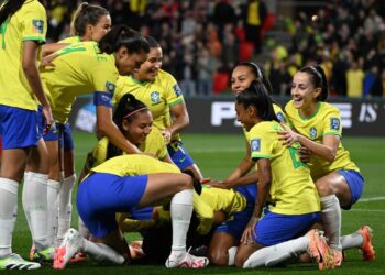 Seleção Brasileira de Futebol Feminino. Foto: Brenton Edwards/AFP