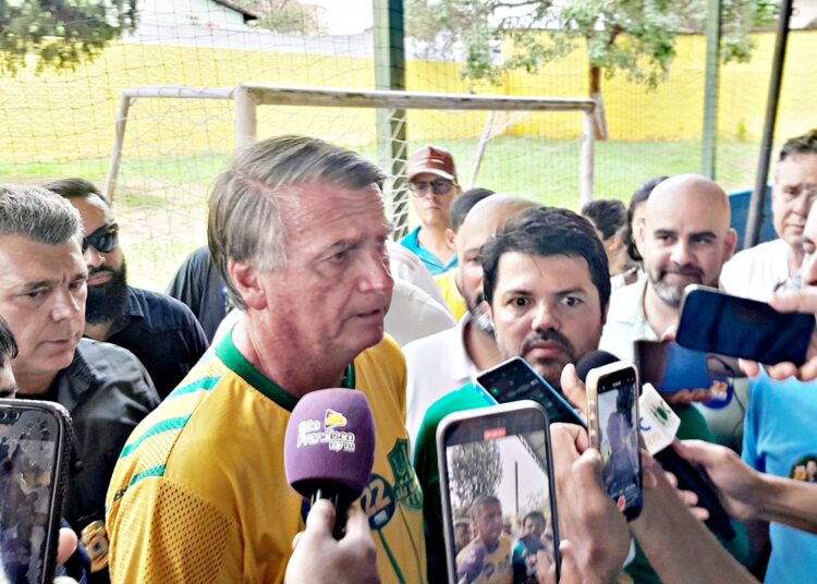 Márcio Corrêa e Jair Bolsonaro- votação em Anápolis