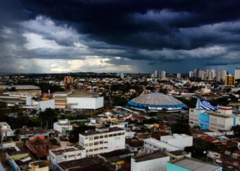 Céu nublado em Anápolis. (Foto: Prefeitura de Anápolis)