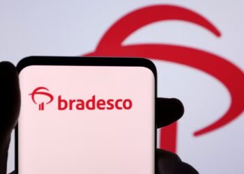 Ilustração de logo do Bradesco. — Foto: Reuters