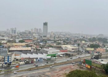 Tempo nublado em Anápolis. (Foto: Samuel Leão)