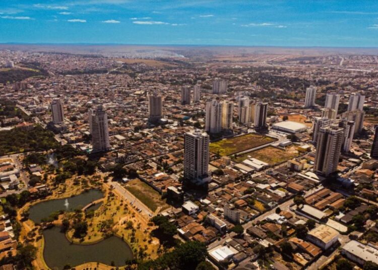 Vista aérea de Anápolis (Foto: Reprodução / Prefeitura)