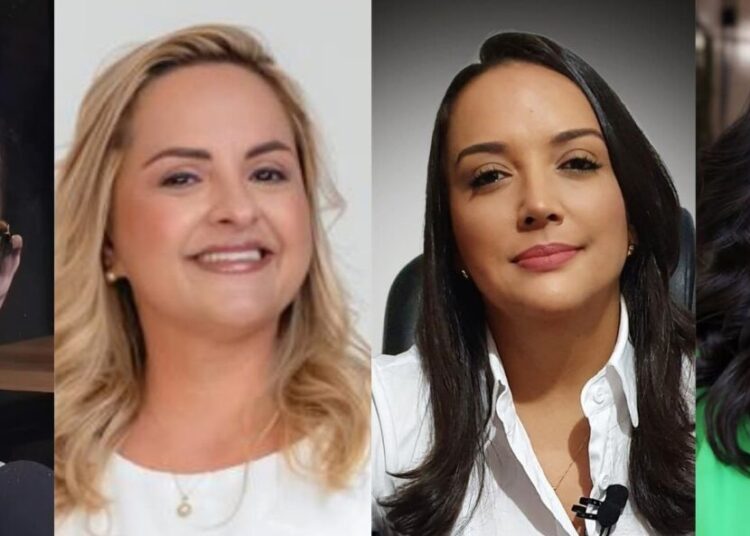 Carolina Melo Piloni, Thaís Alves Braga, Jannaina Cezário e Cleire Vieira: A mulher ocupando o lugar que ela quiser. Imagem: Arquivo pessoal