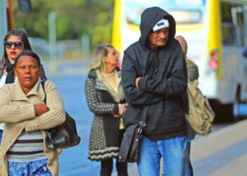 As mínimas, antes entre 19 °C e 20 °C, devem cair para entre 13 °C e 19 °C nos próximos dias. Imagem: Reprodução