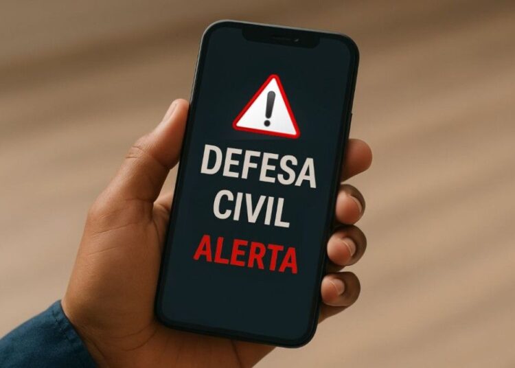 A ferramenta emitirá avisos emergenciais diretamente nos celulares da população em áreas de risco. Imagem: Ilustrativa