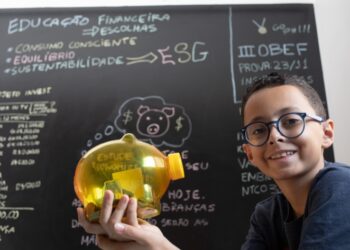 Pedro Negrini, de 8 anos, participou de uma edição passada da Olimpíada. Foto: Weimer Carvalho/Estadão