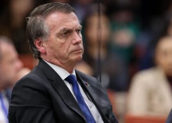 O ex-presidente Jair Bolsonaro (PL) durante interrogatório na Primeira Turma do STF  • Ton Molina/STF