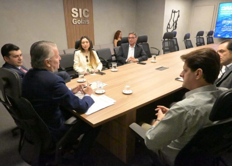 Secretário de Indústria e Comércio, Joel Sant´Anna Braga, reuniu-se com representantes de grupo do Pará. Imagem: Divulgação