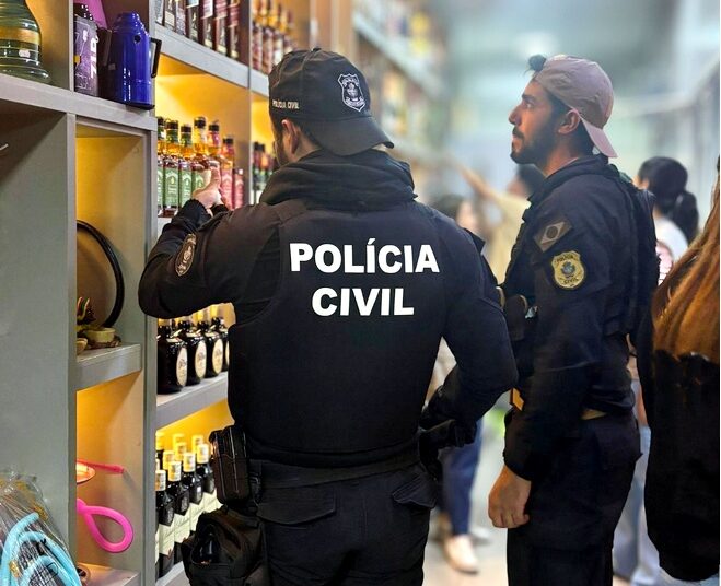 Fiscalização de bebidas- Polícia Civil- Divulgação