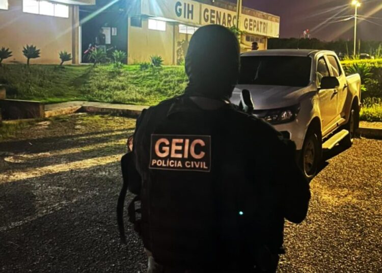 PCGO prisão de suspeito de roubo a fazenda em Anápolis- Divulgação