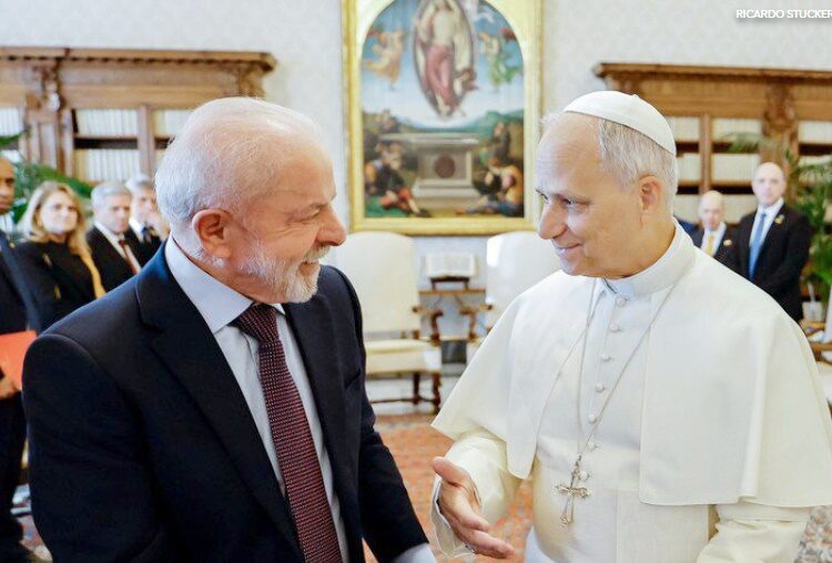 Visita de Lula ao Papa Leão XIV- Foto Ricardo Stuckert