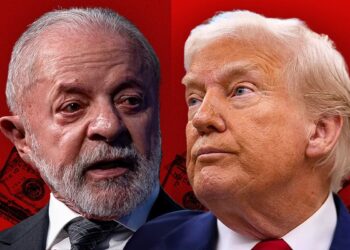 Em 2 de abril, Trump impôs barreiras alfandegárias com base no déficit comercial dos Estados Unidos com cada país. Imagem: Reprodução