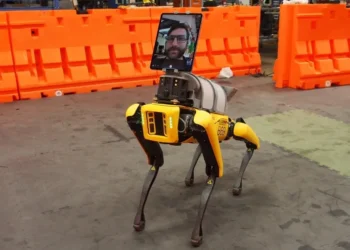 Cão-robô Spot, da Boston Dynamics. Imagem: Divulgação