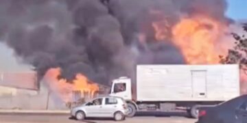Incêndio Parque Calixtópolis- Reprodução