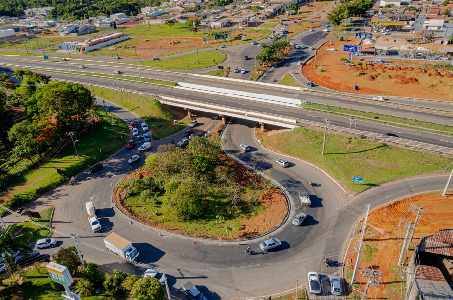 Trevo do Recanto do Sol tem intervenções para mitigar gargalos e reduzir acidentes. Foto: Paulo de Tarso.