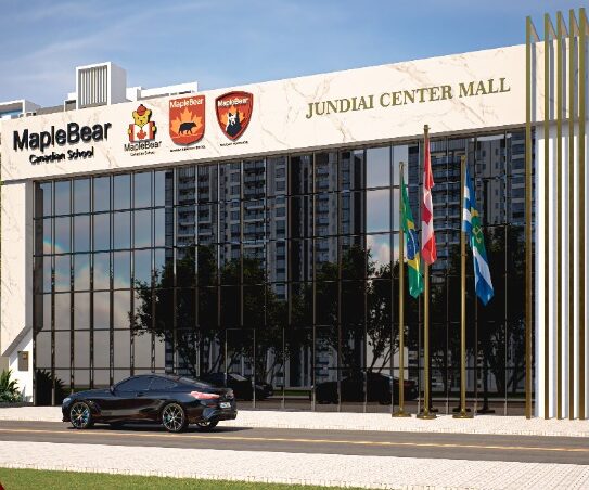 Fachada da nova sede da Maple Bear Anápolis. Imagem: Divulgação