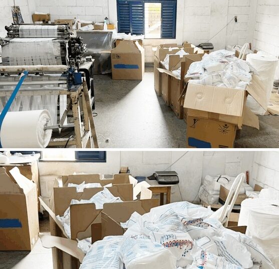 Fábrica clandestina de gaze- Polícia Civil- Divulgação