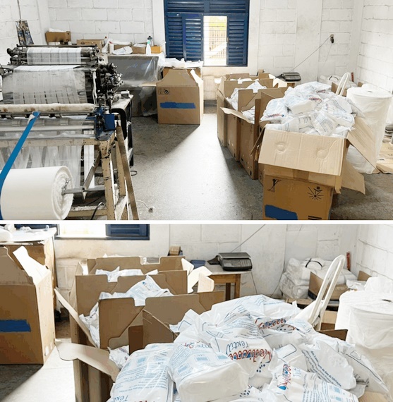 Fábrica clandestina de gaze- Polícia Civil- Divulgação