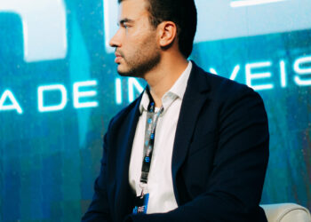 Pedro Busby durante participação no RIEX, em Alphaville.