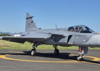 F-39 Gripen renova frota de defesa da soberania do espaço aéreo nacional. Foto: Fotos: Tenente Kelly/CECOMSAER