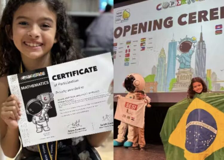 Maria Antônia Machado Perim, capixaba de Castelo (ES), com apenas 9 anos de idade. Imagem: Divulgação