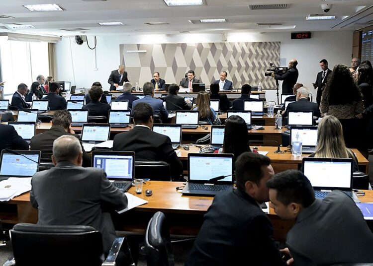 Reunião da Comissão de Constituição e Justiça do Senado Federal. Imagem: Reprodução