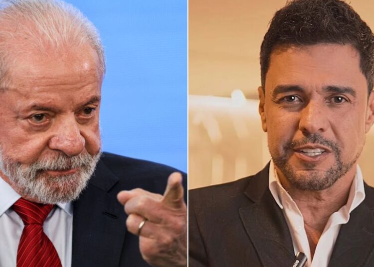 Segundo o Diário Oficial da União, o show cancelado de Zezé di Camargo seria pago com recurso federal, do governo Lula. Imagem: Reprodução