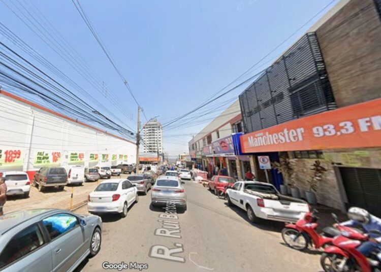 Rua Rui Barbosa, Centro. Imagem: Google Maps
